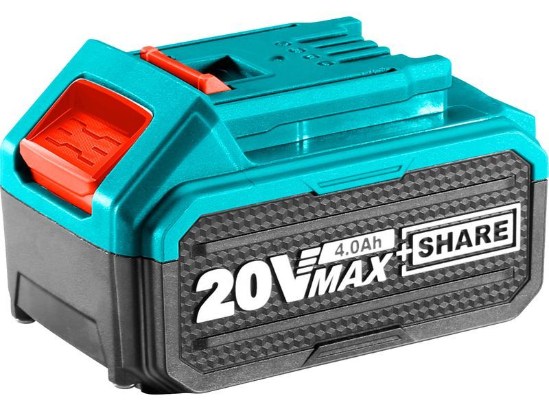 Total Oppladbart batteri 20V, Li-Ion, 4000mAh Total Oppladbart batteri 20V, Li-Ion, 4000mAh