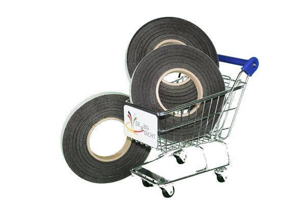 Fugetetningstape 11/3-7 mm, svart, 4,4 m Fugetetningstape 11/3-7 mm, svart, 4,4 m