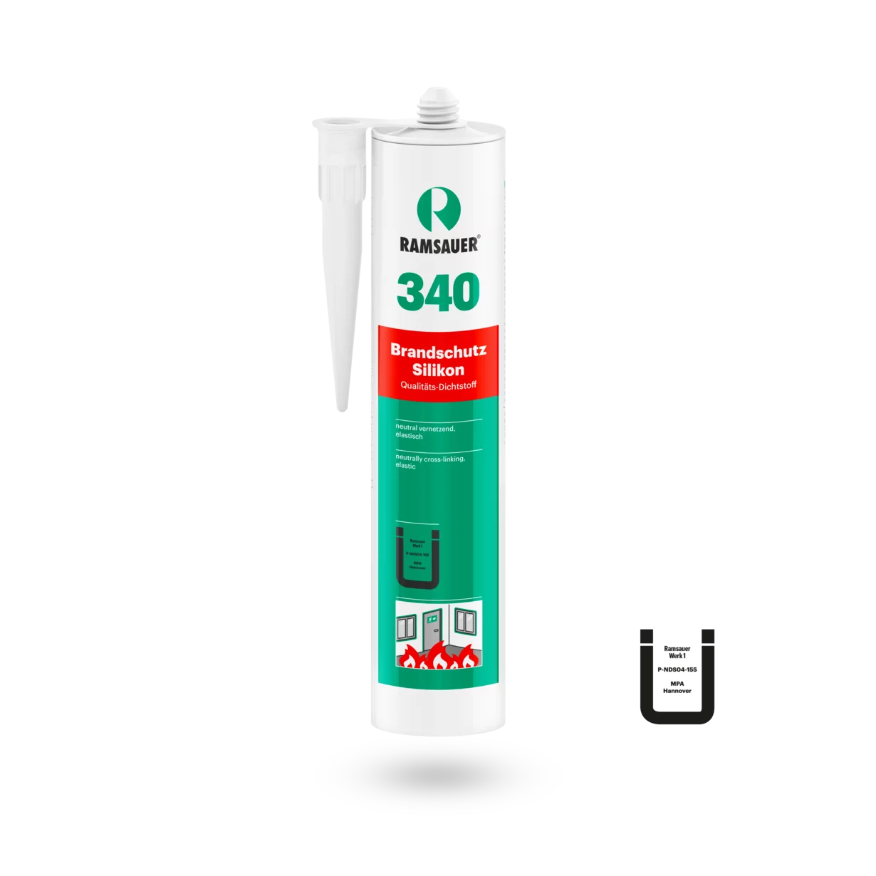 Ramsauer 340 brannbeskyttende silikon, 310 ml Ramsauer 340 brannbeskyttende silikon, 310 ml