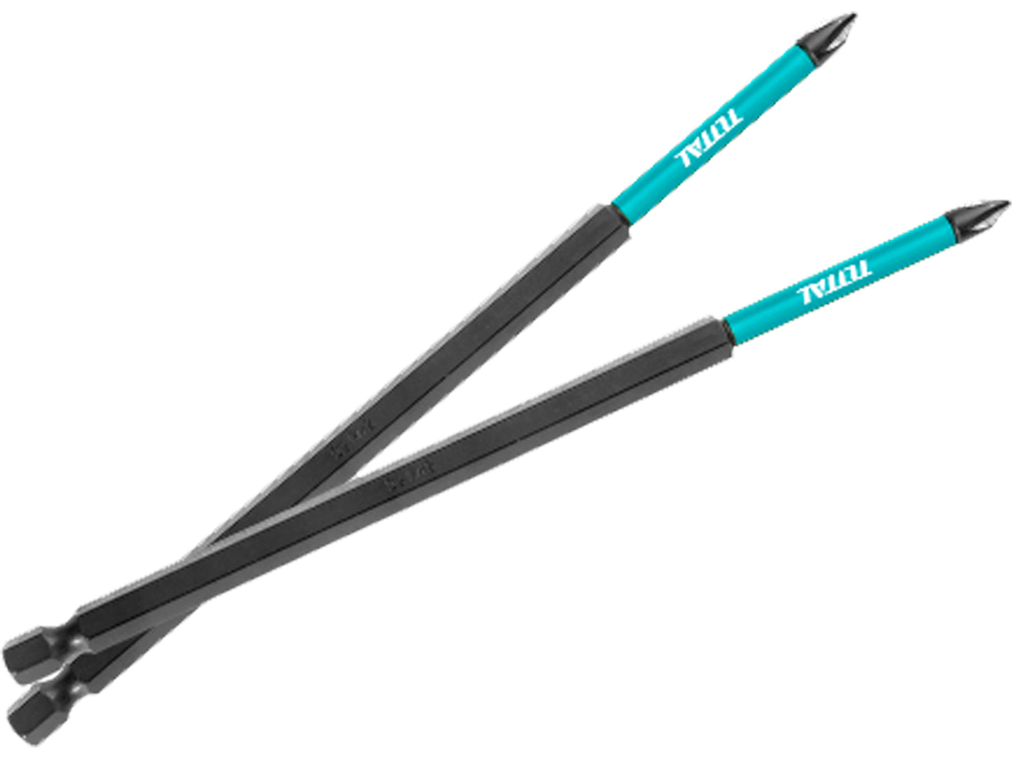 Total Slagskrutrekkerbits, 150 mm, S2, sett med 10 stk, industri, S2 Total Slagskrutrekkerbits, 150 mm, S2, sett med 10 stk, industri, S2