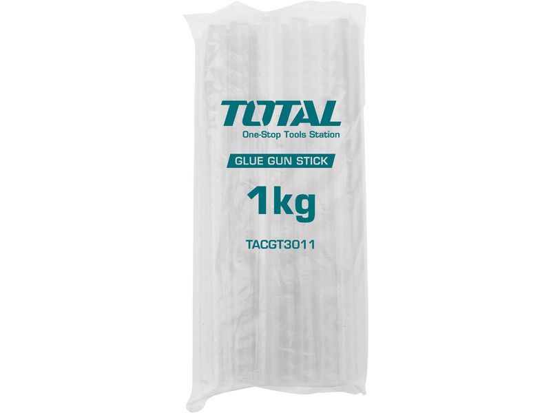 Total gjennomsiktige smeltestenger, 1 kg, diameter 11,2 mm, lengde 30 cm Total gjennomsiktige smeltestenger, 1 kg, diameter 11,2 mm, lengde 30 cm