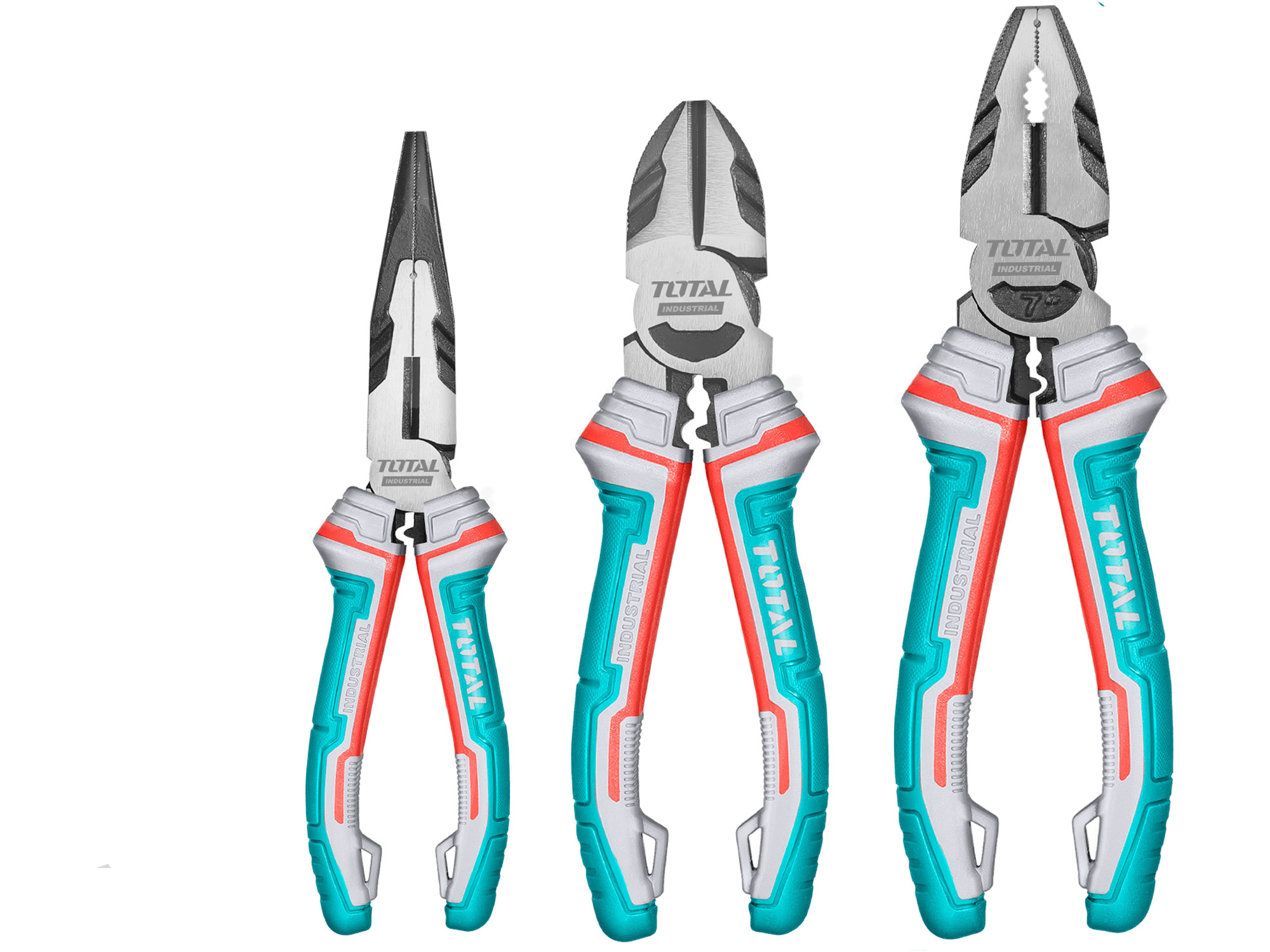 Total Tang, sett med 3, industriell, CrV