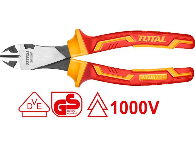 Total Elektrikerens sidedeletang, robust, 180 mm, industriell Total Elektrikerens sidedeletang, robust, 180 mm, industriell