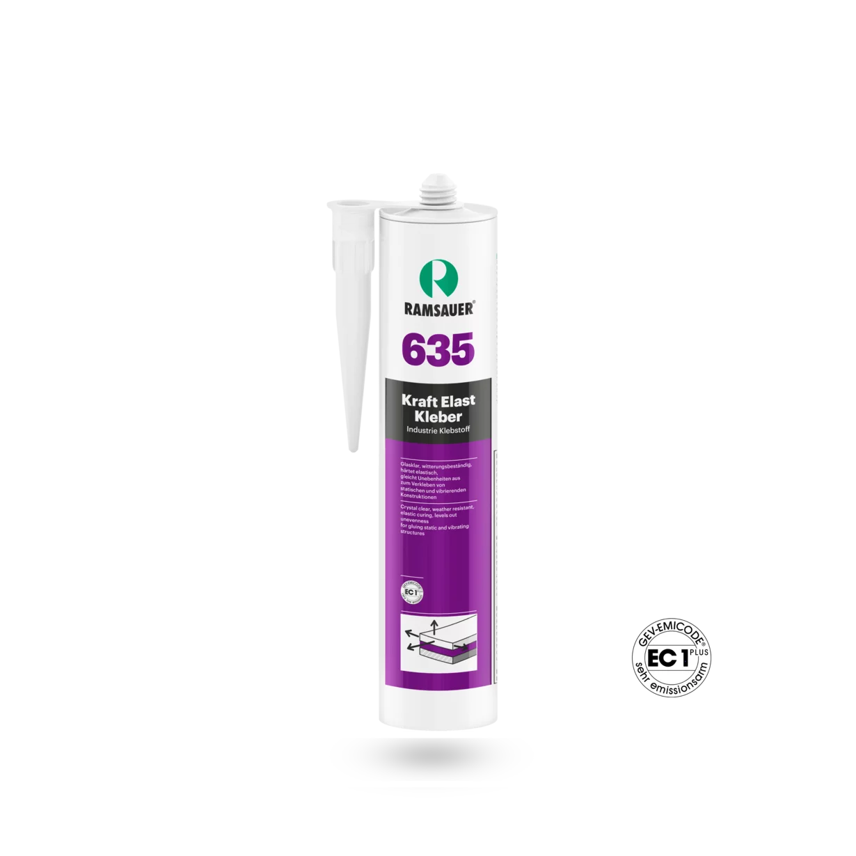 Ramsauer 635 Kraft Elast lim, krystallklar, 290 ml