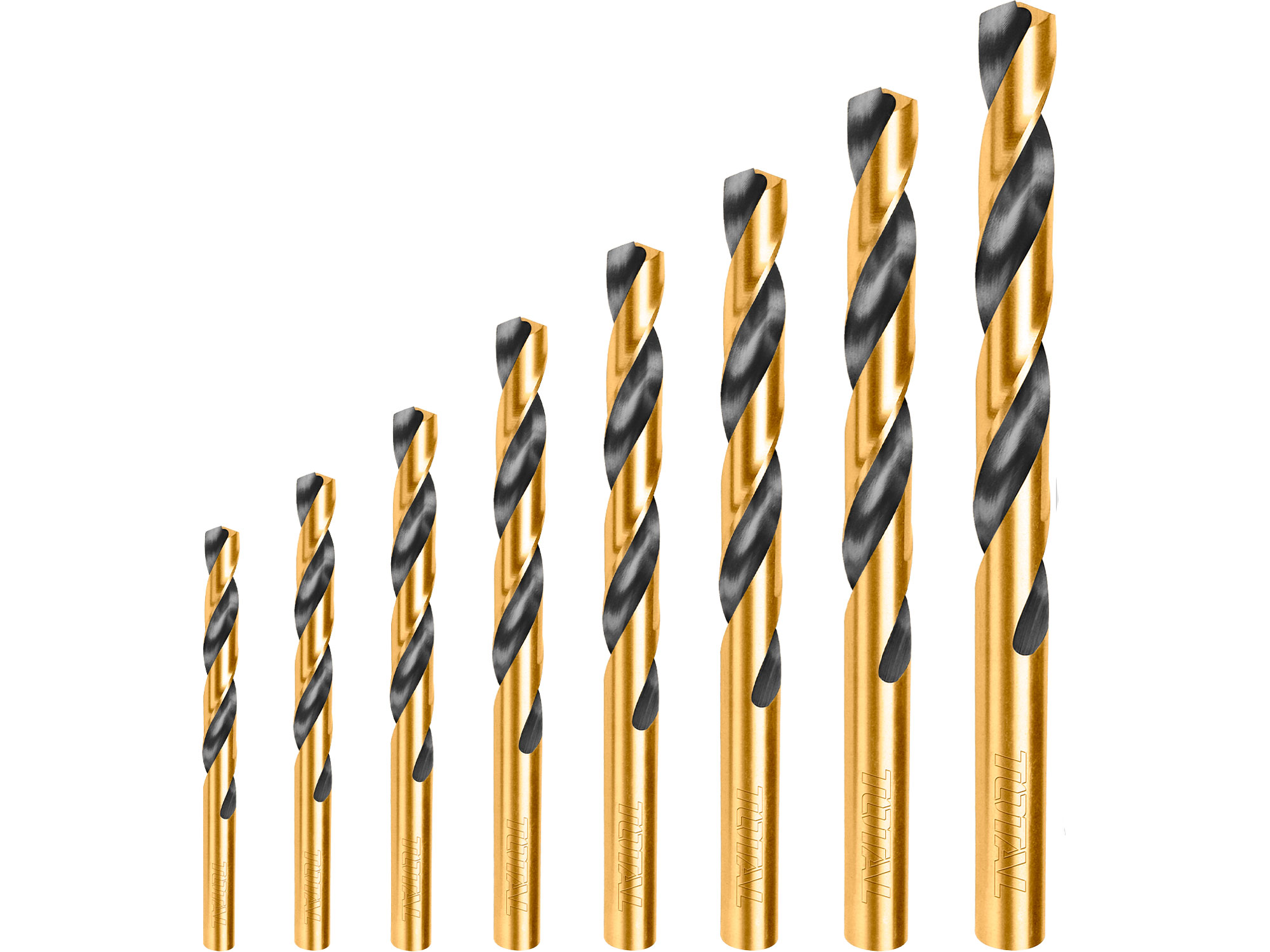 Bor for metall, sett med 8 HSS-bor Bor for metall, sett med 8 HSS-bor