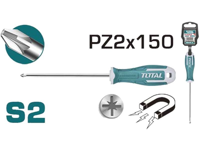 Skrutrekker, PZ 2x150mm, industriell Skrutrekker, PZ 2x150mm, industriell